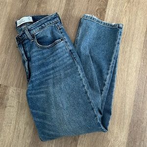 Abercrombie straight ultra high rise jeans